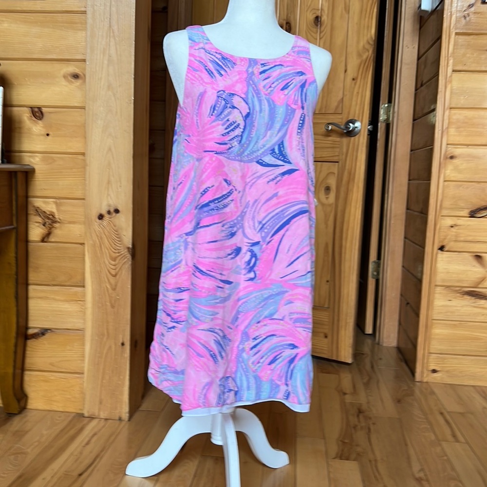 Lilly Pulitzer Pink and Blue Swirl Dress